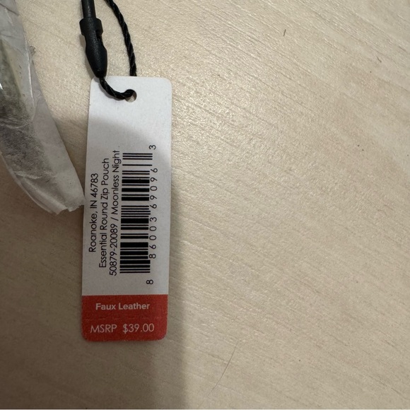 Vera Bradley Black Coin Purse with Floral Accent - Picture 3 of 4